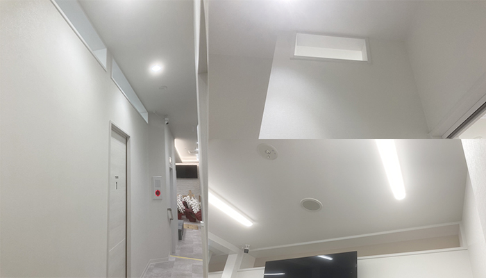 多数の換気口からの換気